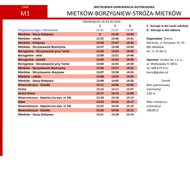 Rozkład jazdy - od 14.09.2026-01